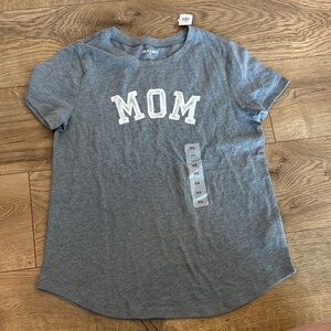Old Navy Heather Gray 'MOM' Kids Tee